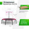 Батут UNIX LINE FITNESS PREMIUM (127 см) Pink TR127FITPMPK