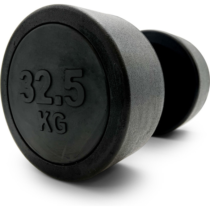 Гантель UNIX FIT PRO круглая обрезиненная 32,5 кг DBRND32_5PBK